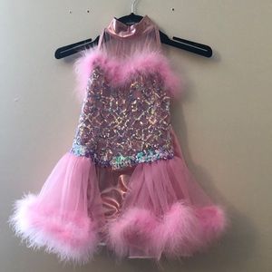 Pink jazz competition costume